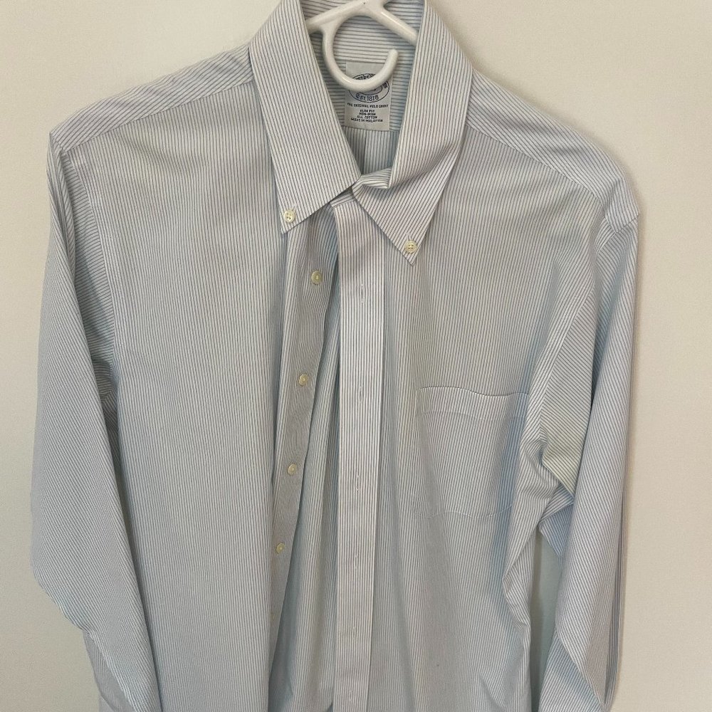 Brooks Brothers striped button down shirt